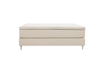 HVILA Premium Jenkkisänky 180x200 cm - Vaaleanbeige kangas - Huonekalut - Sänky - Jenkkisängyt