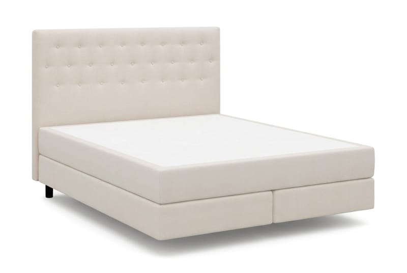 HVILA Premium sänkypaketti jenkkisänky 180x200 cm kelluvalla efektillä ilman petauspatjaa - Valkoinen - Huonekalut - Sänky - Runkopatjasängyt