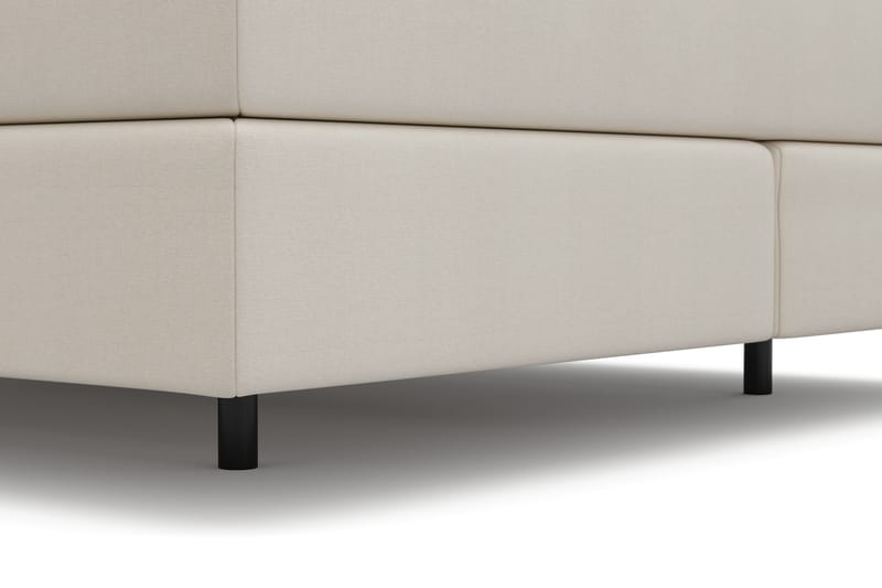 HVILA Premium -jenkkisänky 180x200 cm kelluvalla efektillä ilman petauspatjaa - Valkoinen - Huonekalut - Sänky - Runkopatjasängyt