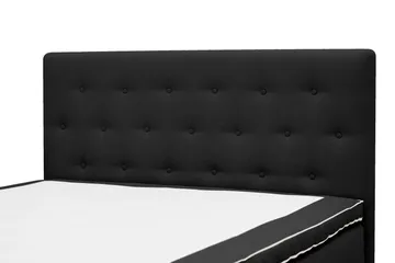 HVILA Plus Täydellinen Sänkypaketti – Jenkkisänky 140x200 cm Kankaalla Verhoiltuna Säilytystilalla, Päädyllä + Sijauspatjalla, Kiinteysaste Keskikova - Antrasiitti - Huonekalut - Sänky - Yhden hengen sängyt