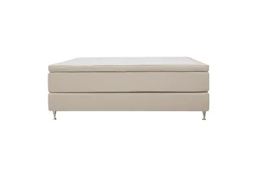 HVILA Premium Jenkkisänky 180x200 cm - Vaaleanbeige bouclé - Huonekalut - Sänky - Jenkkisängyt