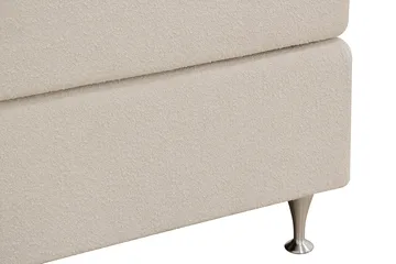 HVILA Premium Jenkkisänky 180x200 cm - Vaaleanbeige bouclé - Huonekalut - Sänky - Jenkkisängyt