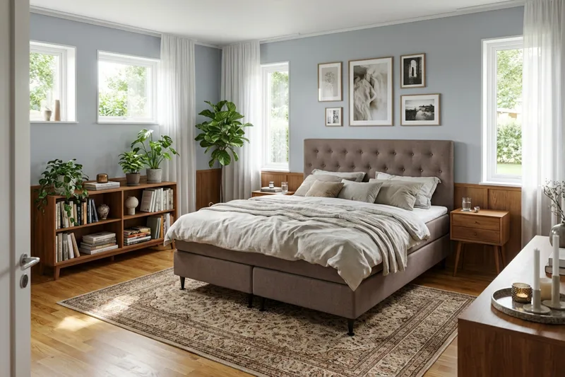 HVILA Plus täydellinen sänkypaketti 180x200 cm - Ruskea - Huonekalut - Sänky - Jenkkisängyt