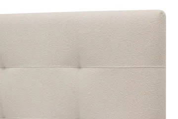 HVILA Premium Täydellinen Sänkypaketti 180x200 cm Kontinenttisänky sängynpäädyllä - Vaaleanbeige bouclé - Huonekalut - Sänky - Jenkkisängyt