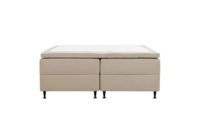 HVILA Plus -kontinentaalisänky säilytystilalla 180x200 cm, Beige