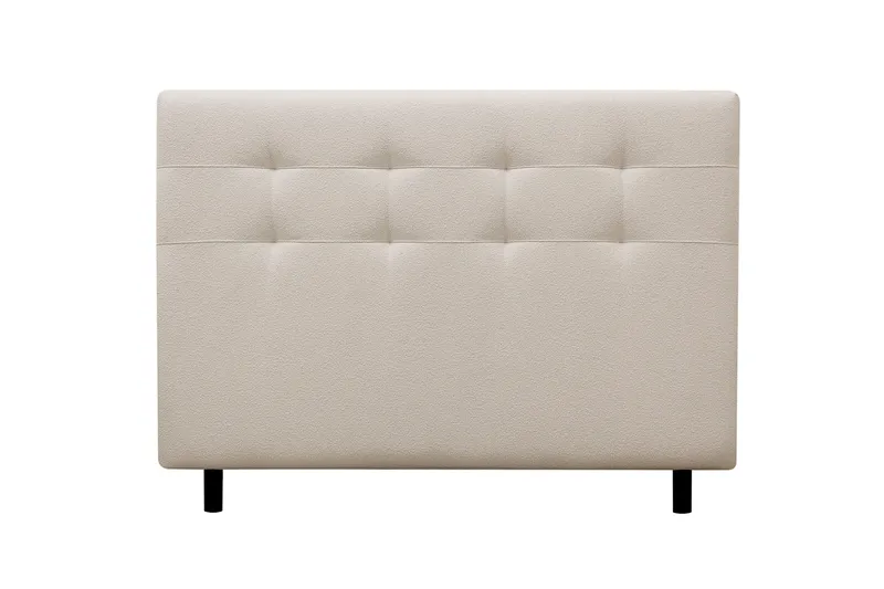 HVILA Premium Täydellinen Sänkypaketti 160x200 cm Kontinenttisänky sängynpäädyllä - Vaaleanbeige bouclé - Huonekalut - Sänky - Jenkkisängyt