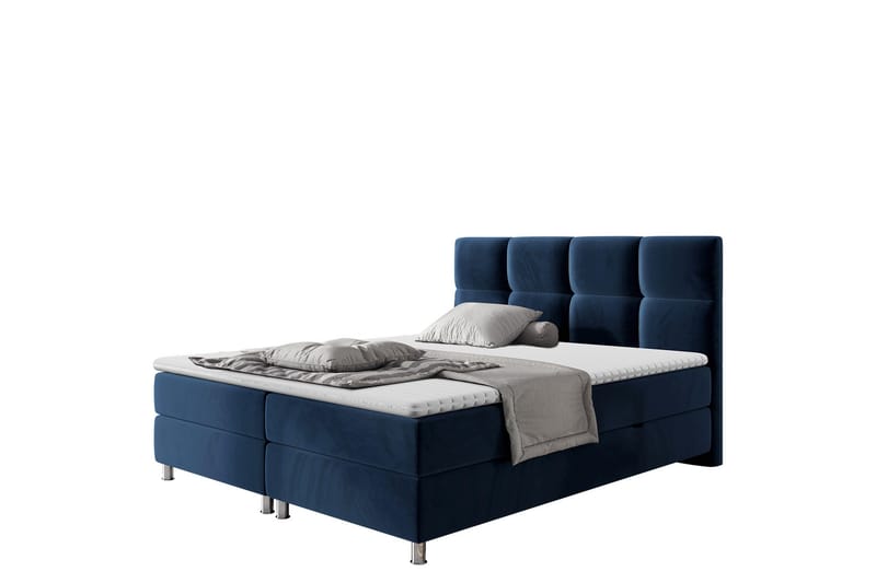 Isoba Sängpaketti Kontinentalsänky 160x200 cm, Sininen