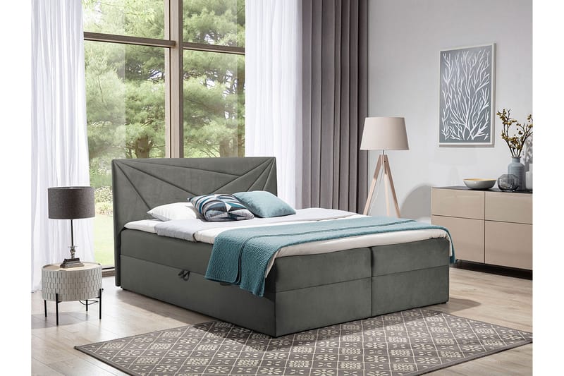 Deserto Jenkkisänky 160x200 + Sijauspatja - Huonekalut - Sänky - Jenkkisängyt