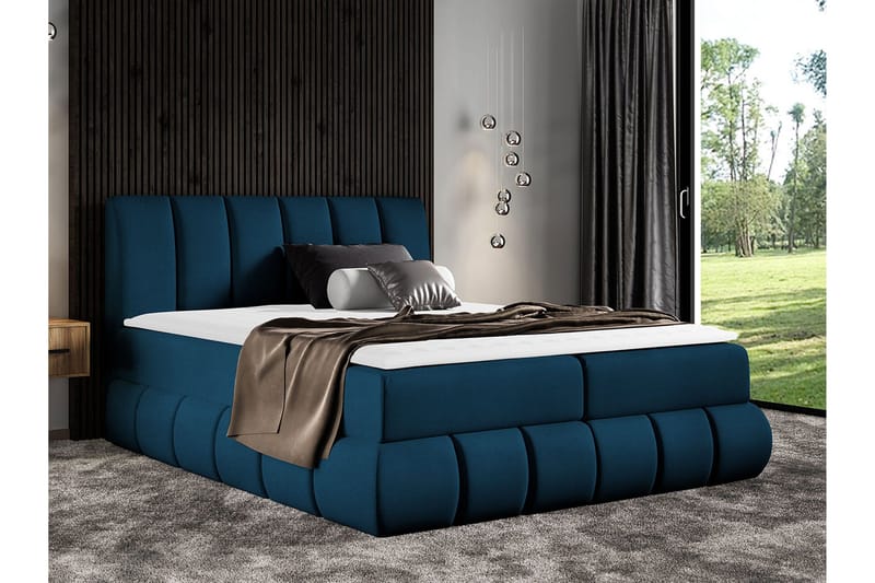 Jenkkisänky 144x218 cm - Sininen - Huonekalut - Sänky - Jenkkisängyt