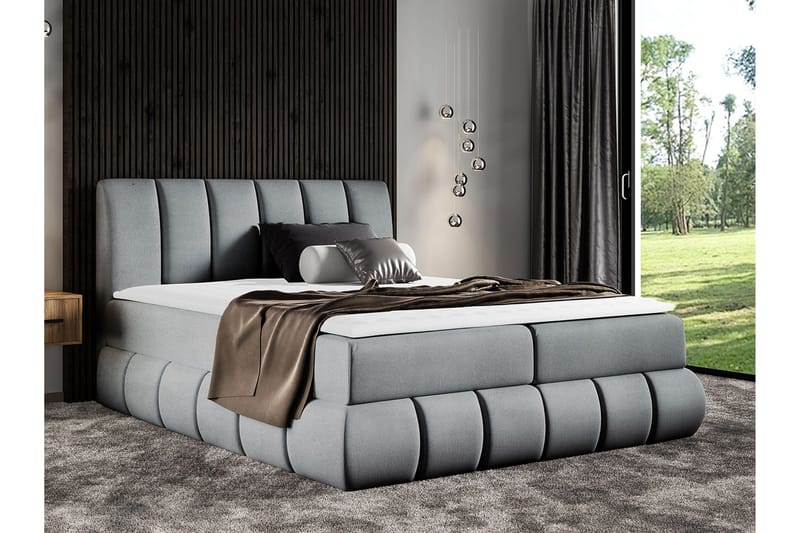 Jenkkisänky 164x218 cm - Tummanharmaa - Huonekalut - Sänky - Jenkkisängyt