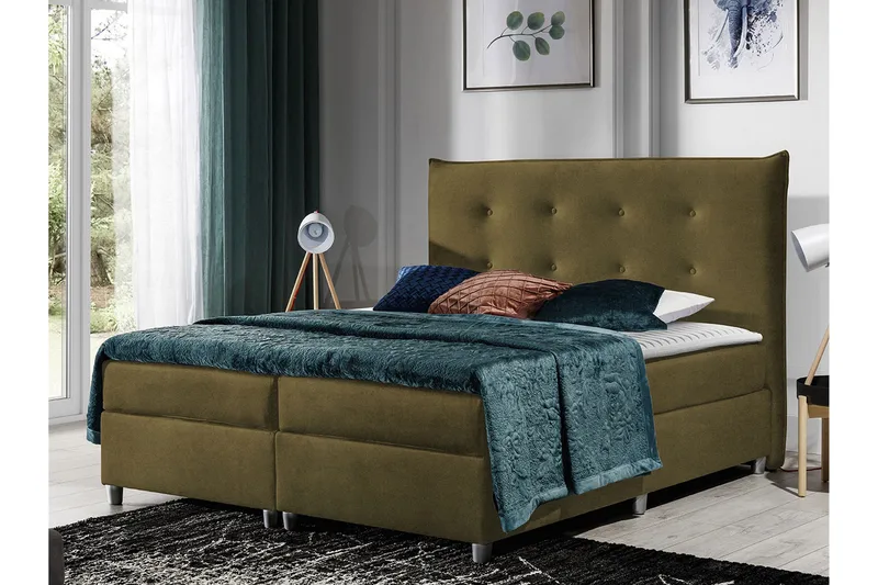 Jenkkisänky 200x200 cm Jaso - Huonekalut - Sänky - Jenkkisängyt