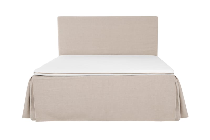 Jenkkisänky Avril 160x200 - Beige - Huonekalut - Sänky - Jenkkisängyt