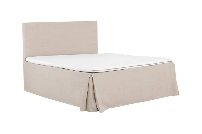 Jenkkisänky Avril 160x200 - Beige - Huonekalut - Sänky - Jenkkisängyt