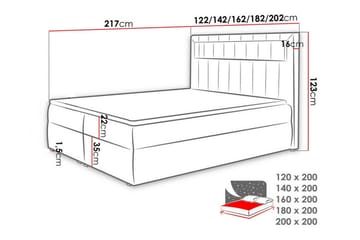 Jenkkisänky Boisdale 160x200 cm - Tummanvihreä - Huonekalut - Sänky - Jenkkisängyt