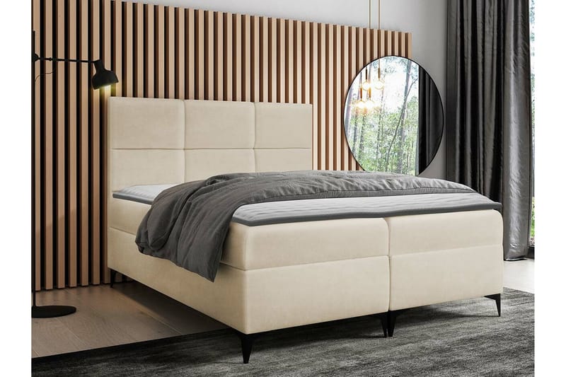 Jenkkisänky Boisdale 180x200 cm - Beige - Huonekalut - Sänky - Jenkkisängyt