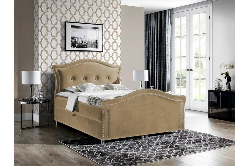 Jenkkisänky Boisdale 200x200 cm - Huonekalut - Sänky - Jenkkisängyt