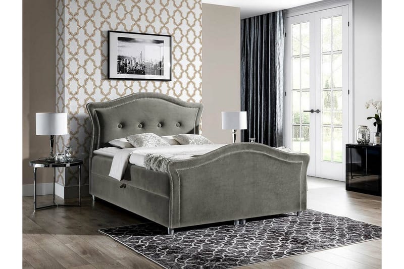 Jenkkisänky Boisdale 200x200 cm - Huonekalut - Sänky - Jenkkisängyt