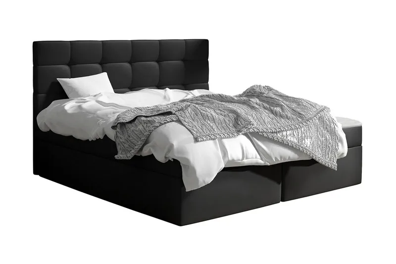 Jenkkisänky Bruvold 140x200 cm - Musta - Huonekalut - Sänky - Jenkkisängyt