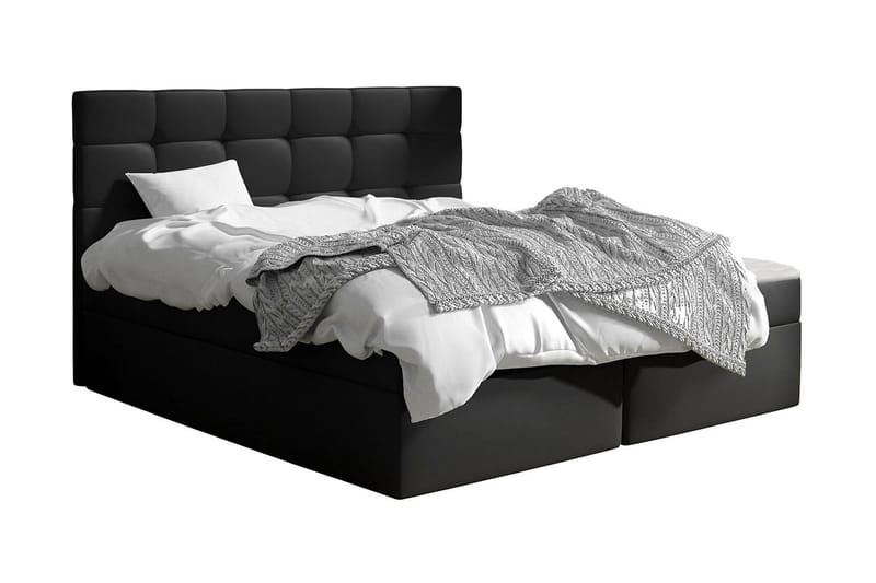 Jenkkisänky Bruvold 160x200 cm - Musta - Huonekalut - Sänky - Jenkkisängyt