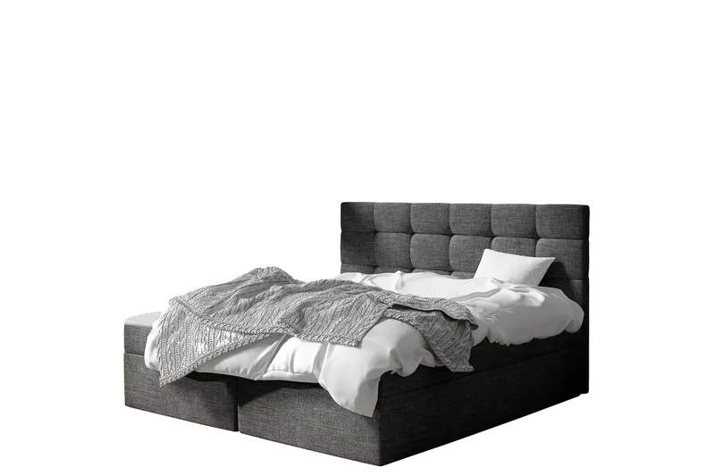 Jenkkisänky Bruvold 160x200 cm - Tummanharmaa - Huonekalut - Sänky - Jenkkisängyt