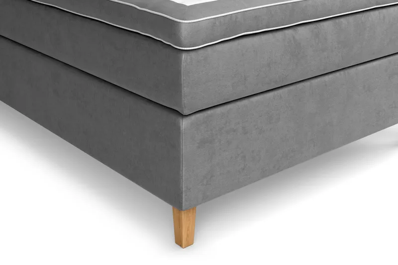 Jenkkisänky Celine 120x200 cm Sametti - Harmaa - Huonekalut - Sänky - Jenkkisängyt