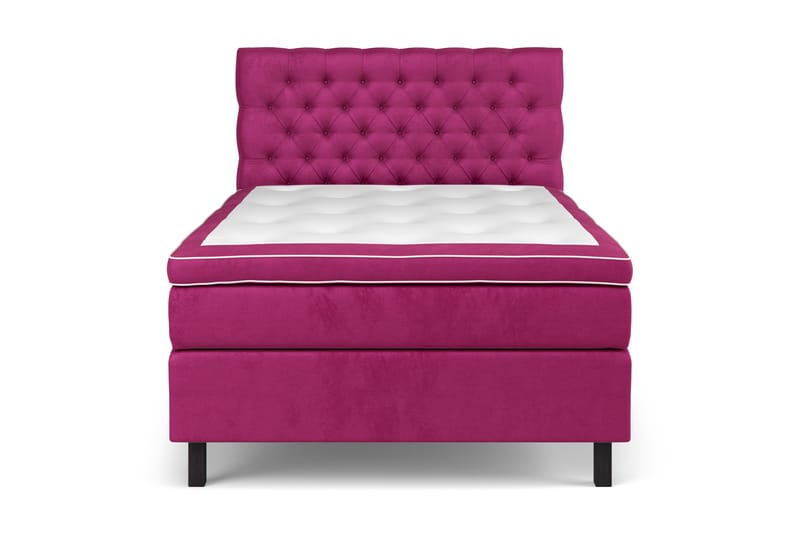 Jenkkisänky Celine 120x200 cm Sametti - Roosa - Huonekalut - Sänky - Jenkkisängyt