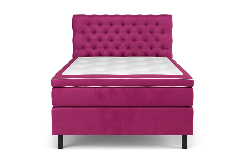 Jenkkisänky Celine 140x200 cm Sametti - Roosa - Huonekalut - Sänky - Jenkkisängyt
