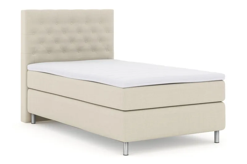 Jenkkisänky Choice No 3 120x200 Kova - Beige/Metalli - Huonekalut - Sänky - Yhden hengen sängyt