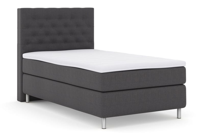 Jenkkisänky Choice No 3 120x200 Kova - Tummanharmaa/Metalli - Huonekalut - Sänky - Yhden hengen sängyt