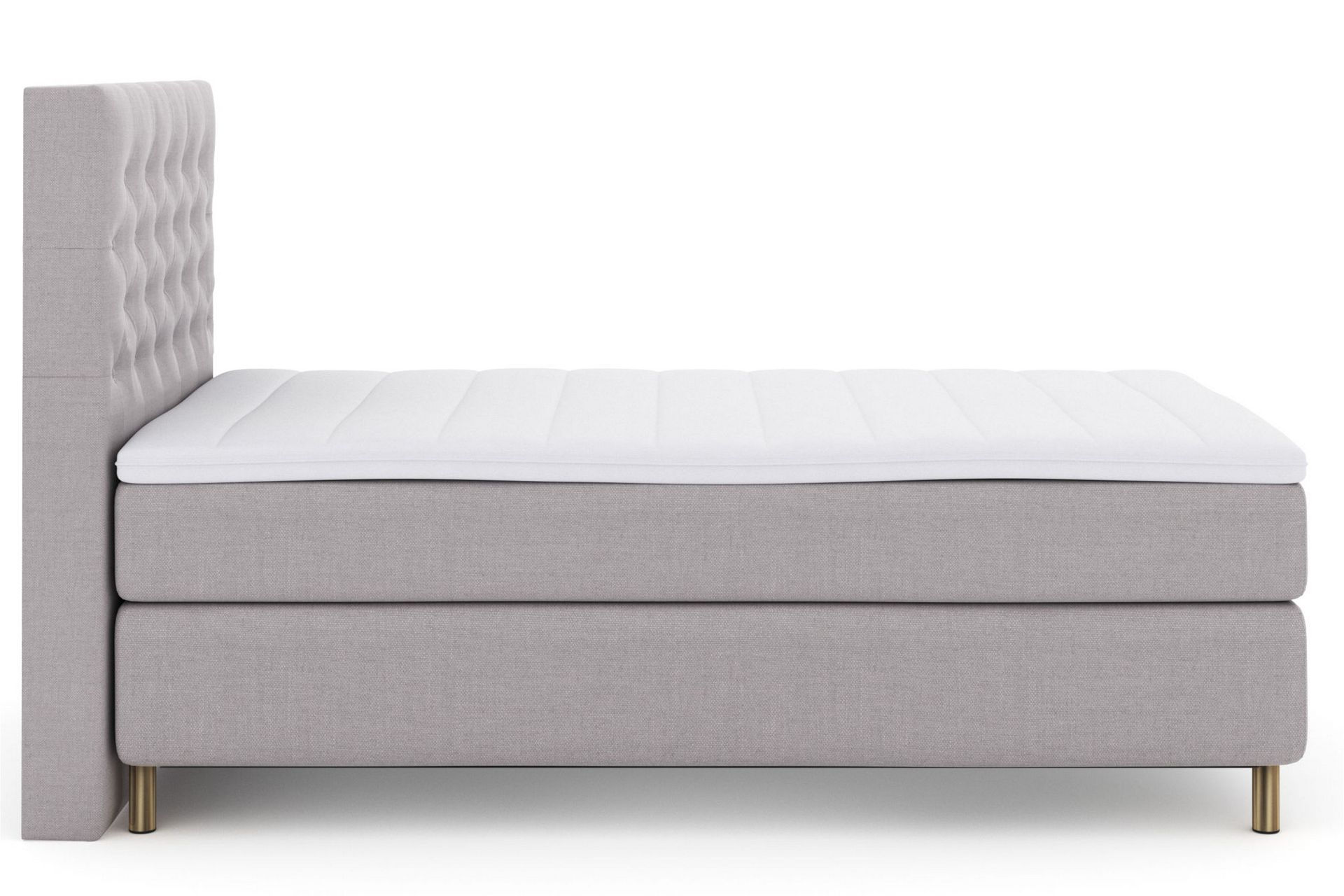 Jenkkisänky Choice No 3 120x200 Kova - Vaaleanharmaa/Kupari - Huonekalut - Sänky - Jenkkisängyt