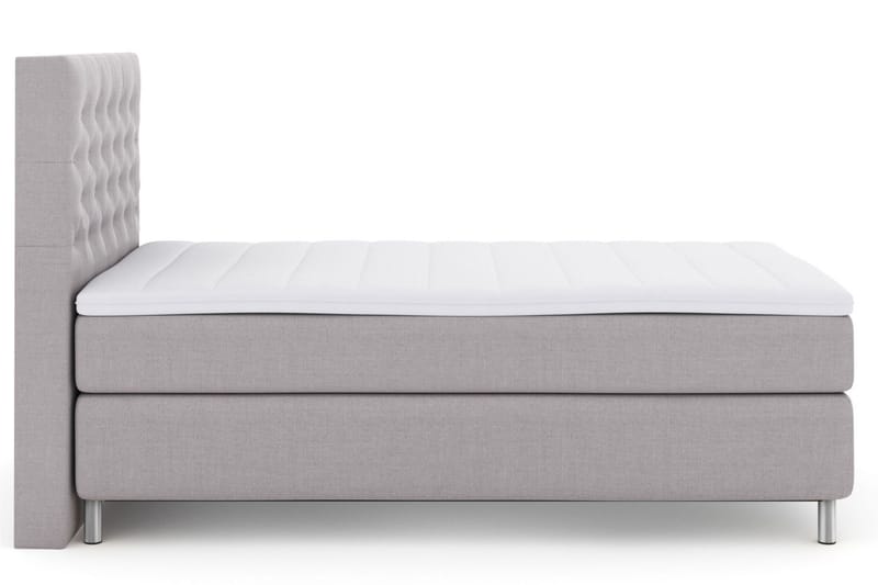 Jenkkisänky Choice No 3 120x200 Kova - Vaaleanharmaa/Metalli - Huonekalut - Sänky - Yhden hengen sängyt