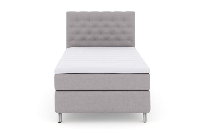 Jenkkisänky Choice No 3 120x200 Kova - Vaaleanharmaa/Metalli - Huonekalut - Sänky - Yhden hengen sängyt