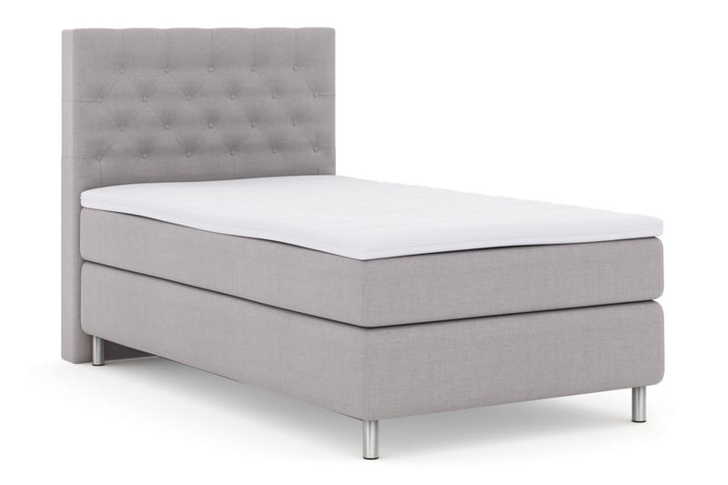 Jenkkisänky Choice No 3 120x200 Kova - Vaaleanharmaa/Metalli - Huonekalut - Sänky - Yhden hengen sängyt