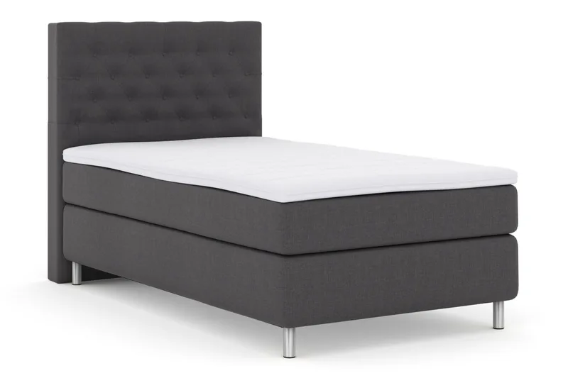 Jenkkisänky Choice No 3 120x200 Medium - Tummanharmaa/Metalli - Huonekalut - Sänky - Yhden hengen sängyt