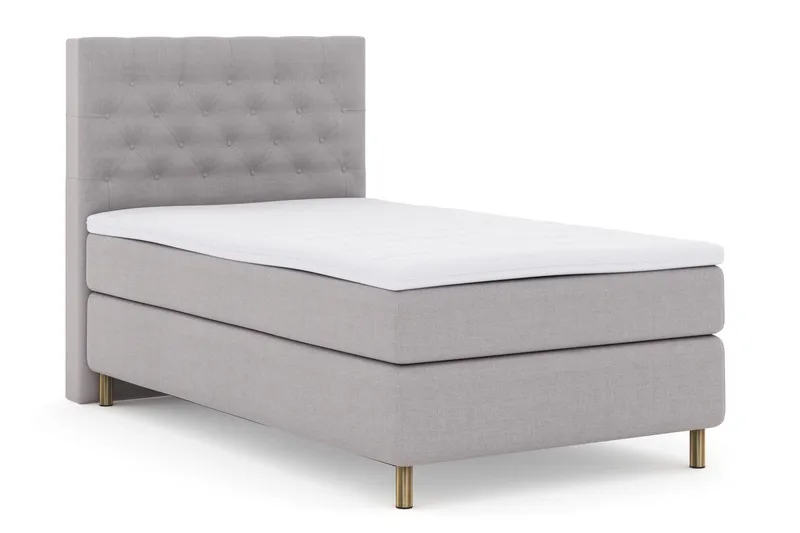 Jenkkisänky Choice No 3 120x200 Medium - Vaaleanharmaa/Kupari - Huonekalut - Sänky - Yhden hengen sängyt