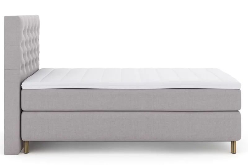 Jenkkisänky Choice No 3 120x200 Medium - Vaaleanharmaa/Kupari - Huonekalut - Sänky - Yhden hengen sängyt