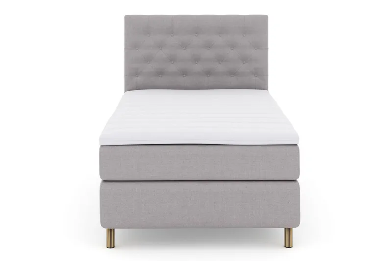 Jenkkisänky Choice No 3 120x200 Medium - Vaaleanharmaa/Kupari - Huonekalut - Sänky - Yhden hengen sängyt