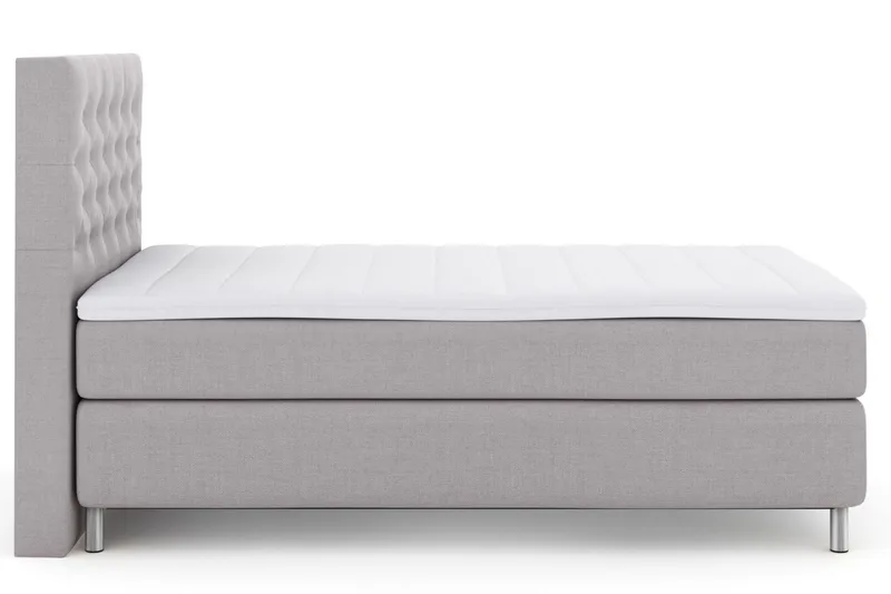 Jenkkisänky Choice No 3 120x200 Medium - Vaaleanharmaa/Metalli - Huonekalut - Sänky - Yhden hengen sängyt