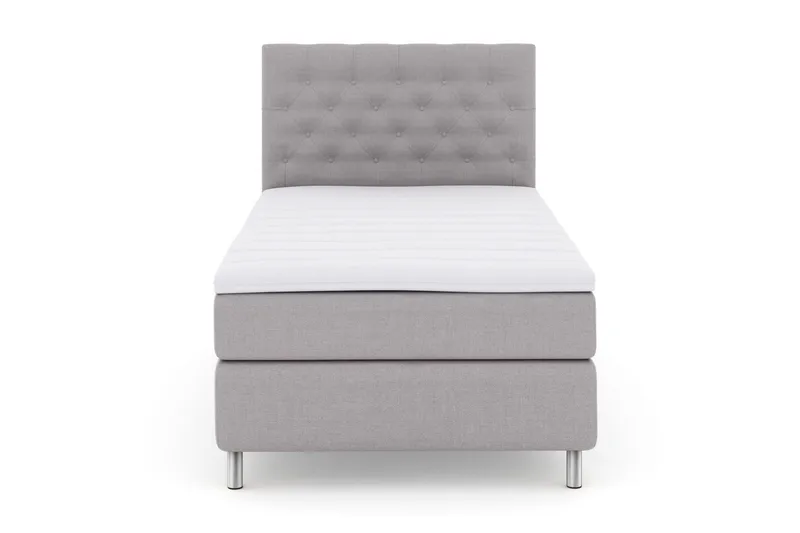 Jenkkisänky Choice No 3 120x200 Medium - Vaaleanharmaa/Metalli - Huonekalut - Sänky - Yhden hengen sängyt