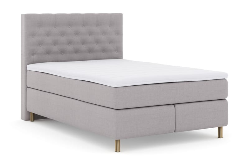 Jenkkisänky Choice No 3 140x200 Kova/Medium - Vaaleanharmaa/Kupari - Huonekalut - Sänky - Jenkkisängyt