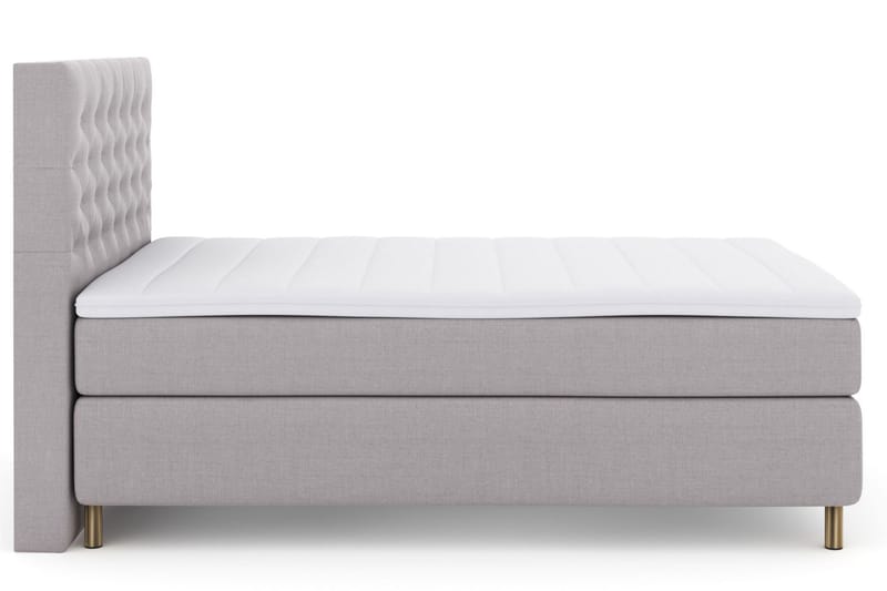 Jenkkisänky Choice No 3 140x200 Kova/Medium - Vaaleanharmaa/Kupari - Huonekalut - Sänky - Jenkkisängyt