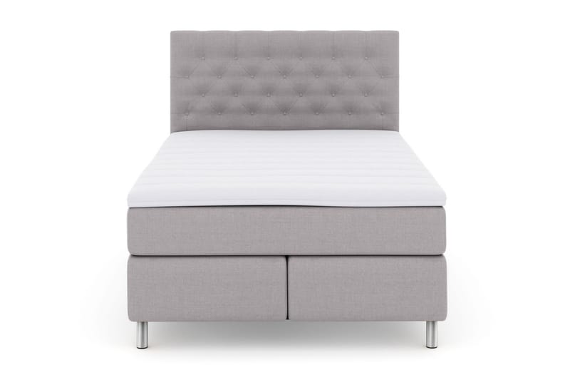Jenkkisänky Choice No 3 140x200 Kova/Medium - Vaaleanharmaa/Metalli - Huonekalut - Sänky - Jenkkisängyt