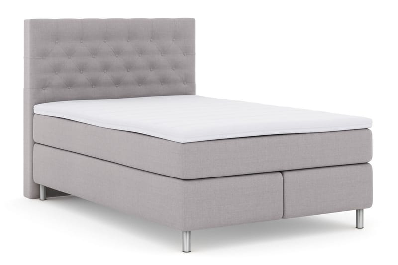 Jenkkisänky Choice No 3 140x200 Kova/Medium - Vaaleanharmaa/Metalli - Huonekalut - Sänky - Jenkkisängyt