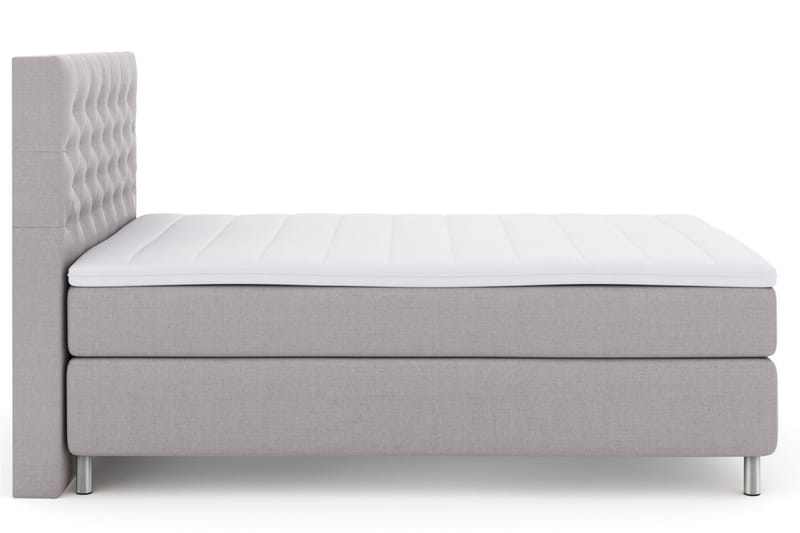 Jenkkisänky Choice No 3 140x200 Kova/Medium - Vaaleanharmaa/Metalli - Huonekalut - Sänky - Jenkkisängyt