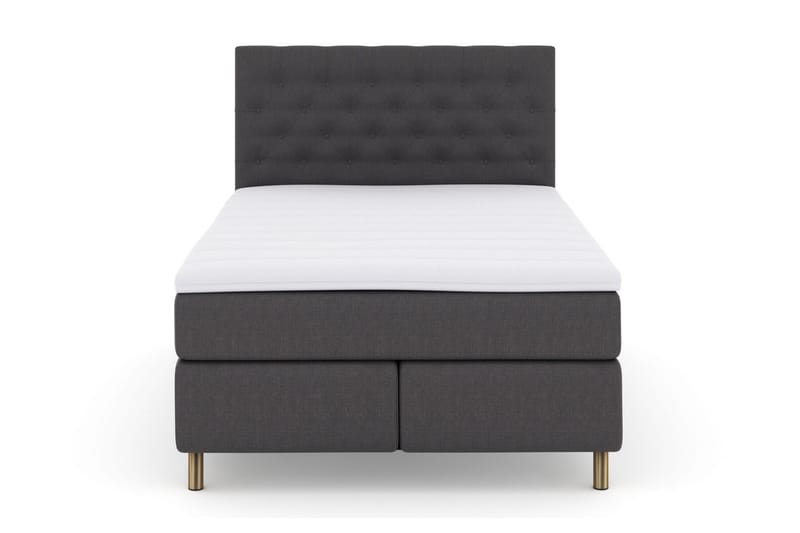 Jenkkisänky Choice No 3 140x200 Medium, Tummanharmaa/Kupari