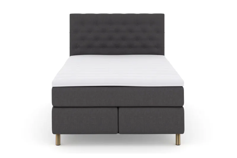 Jenkkisänky Choice No 3 140x200 Medium, Tummanharmaa/Kupari