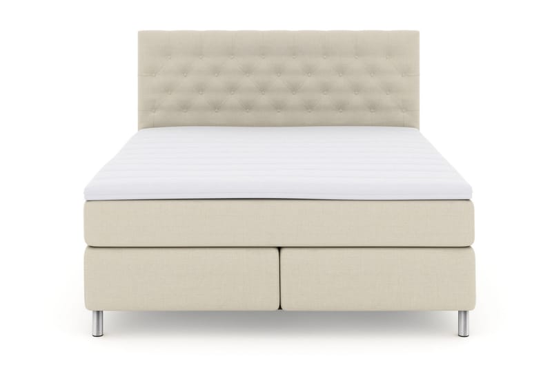 Jenkkisänky Choice No 3 210x210 Kova - Beige/Metalli - Huonekalut - Sänky - Jenkkisängyt