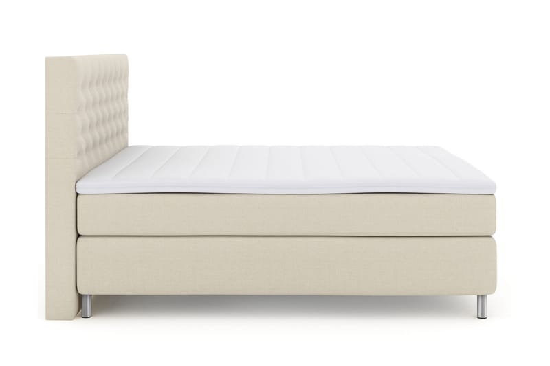 Jenkkisänky Choice No 3 210x210 Kova - Beige/Metalli - Huonekalut - Sänky - Jenkkisängyt