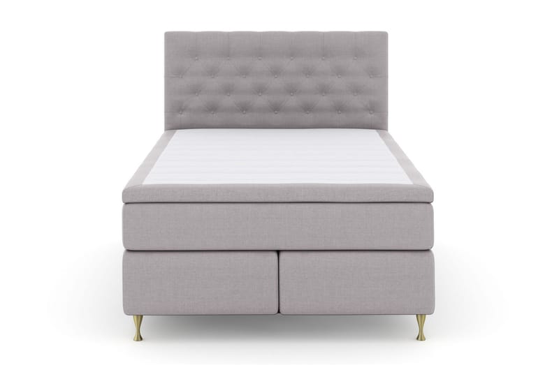 Jenkkisänky Choice No 4 140x200 Kova - Vaaleanharmaa/Kulta - Huonekalut - Sänky - Jenkkisängyt