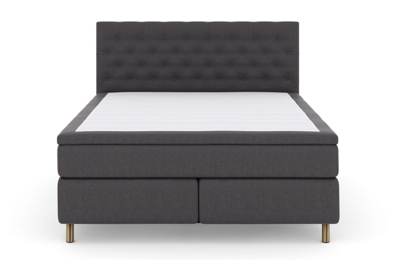 Jenkkisänky Choice No 4 160x200 Kova/Medium, Tummanharmaa/Kupari